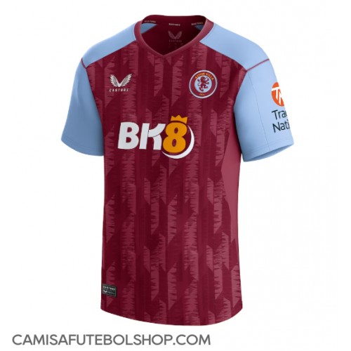 Camisa de time de futebol Aston Villa Replicas 1º Equipamento 2023-24 Manga Curta